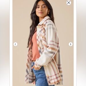 Altar’d State Cole Fleece Shacket Small